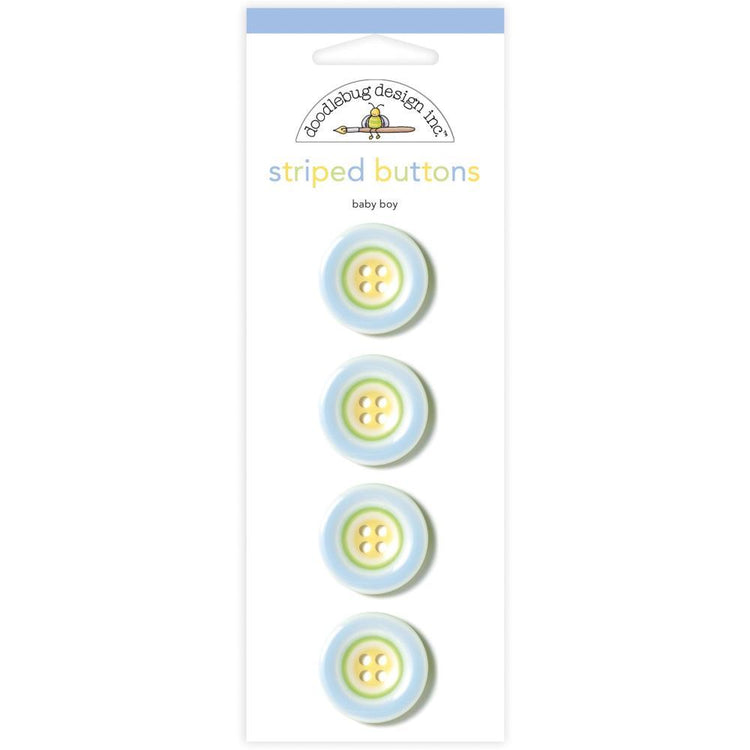 Doodlebug Design Inc. Special Delivery Baby Boy Buttons