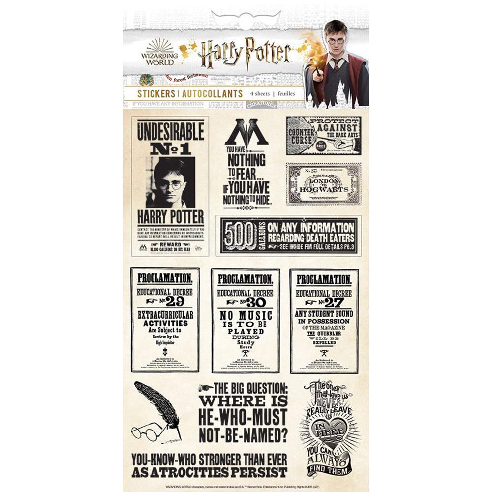 Harry Potter Stickers - Classic Sticker Pack - Default Title, Harry Potter  Stickers 
