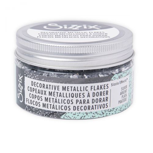 Sizzix Effectz Decorative Metallic Flakes - Silver