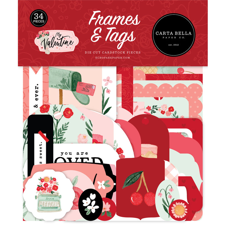 My Valentine Ephemera - Frames & Tags