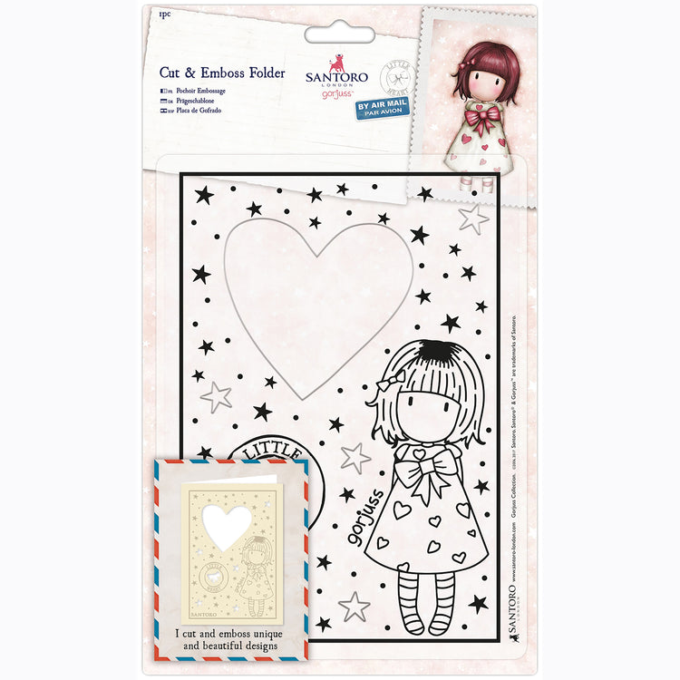 Postal Cut & Emboss Folder - Little Heart