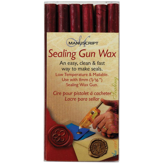 Manuscript Sealing Gun Wax Sticks (6PK): Pink