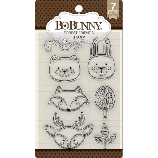 BoBunny Forest Friends 4x6 Clear Stamp Set