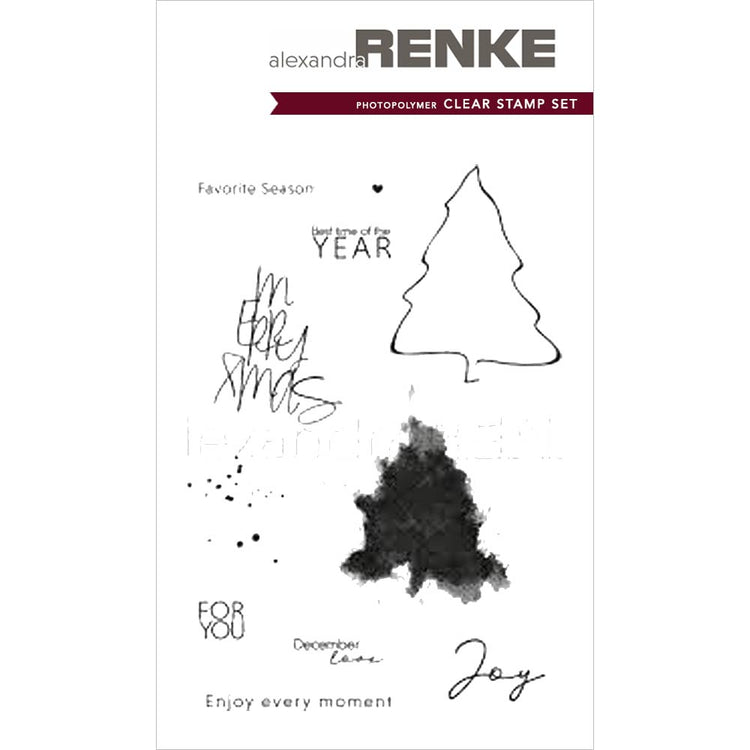 Alexandra Renke Lena's Christmas Favorite Season 4x6 Clear Stamp Set
