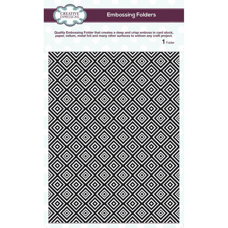 Creative Expressions Diamond Illusion Embossing Folder