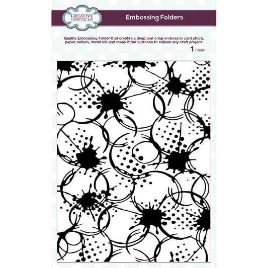 Creative Expressions Coffee Stains Embossing Folder