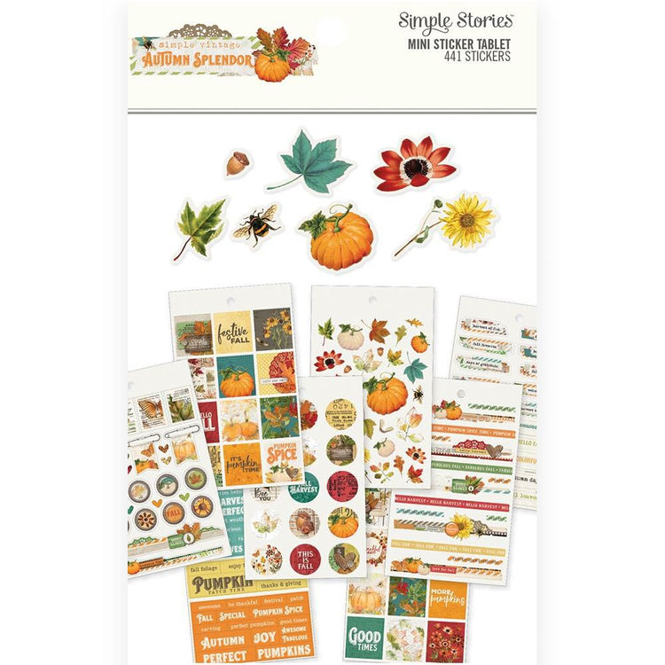 Simple Stories Carpe Diem Autumn Splendor Mini Sticker Tablet