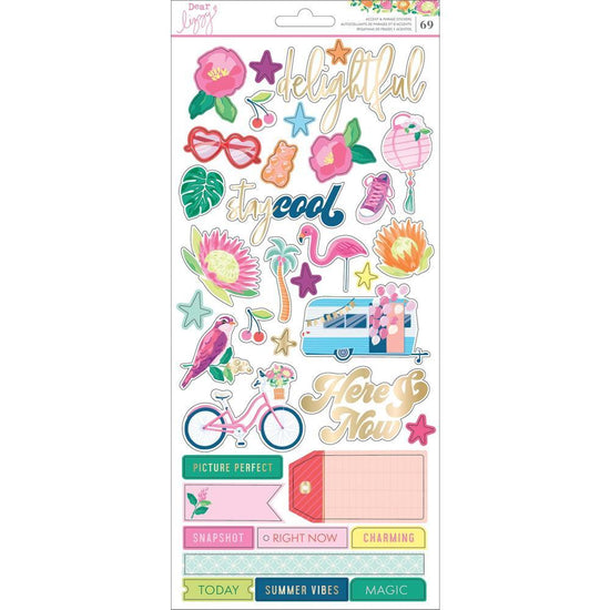 Dear Lizzy Here & Now Cardstock Stickers