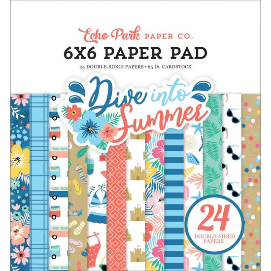 Echo Park Dive Into Summer 6x6 Paper Pad