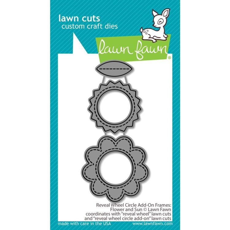 Lawn Fawn Reveal Wheel Flowers & Sun Add-on Lawn Cuts