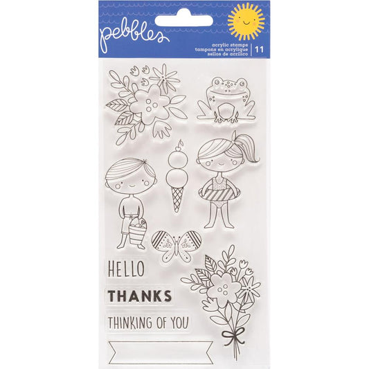 Pebbles Sun & Fun Clear Stamps