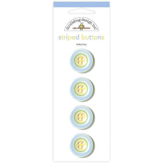 Doodlebug Design Inc. Special Delivery Baby Boy Buttons