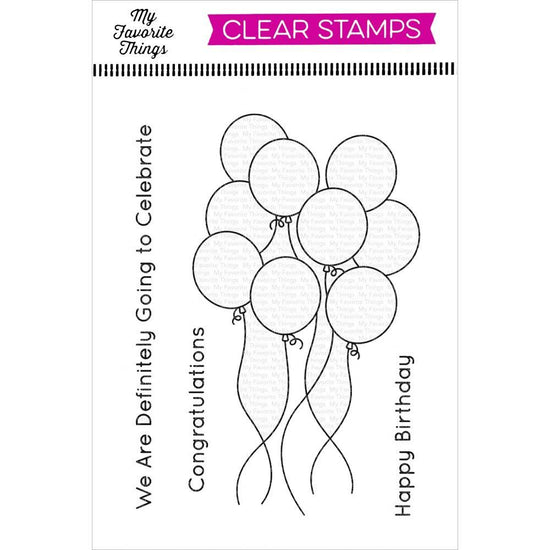 My Favorite Things Balloon Bundle 3x4 Clear Stamps