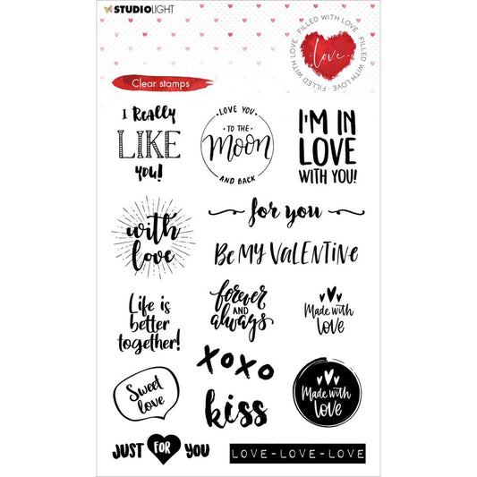 Studio Light Filled With Love Clear Stamps: NR. 509
