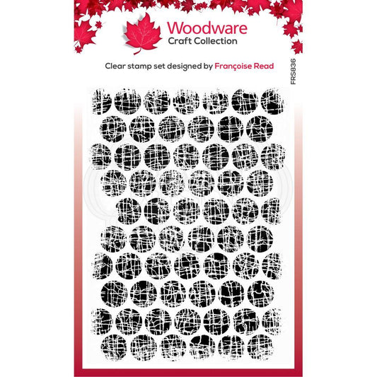 Woodware Textured Bubbles 4x6 Clear Stamp Set