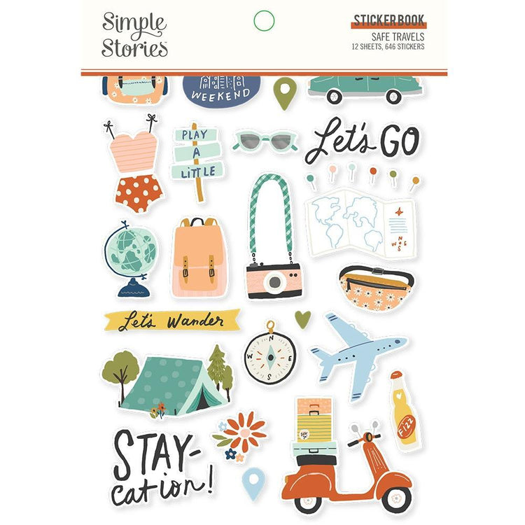Simple Stories Safe Travels Sticker Book