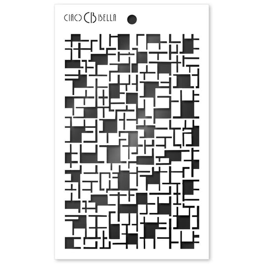 5x8 Stencil - Crossword