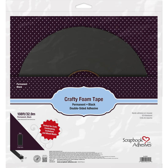 Scrapbook Adhesives Crafty Foam Tape Black (108FT)