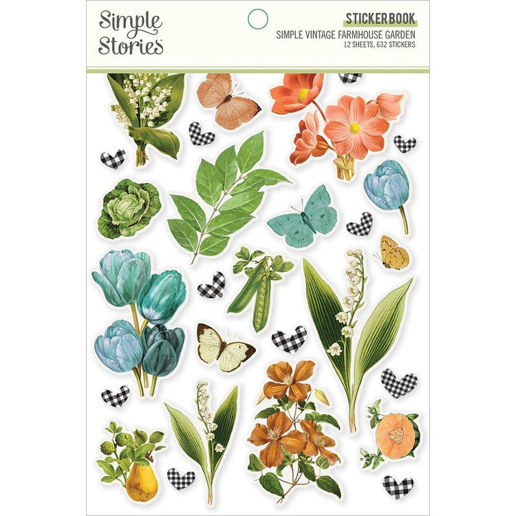 Simple Stories Simple Vintage Farmhouse Garden Sticker Book