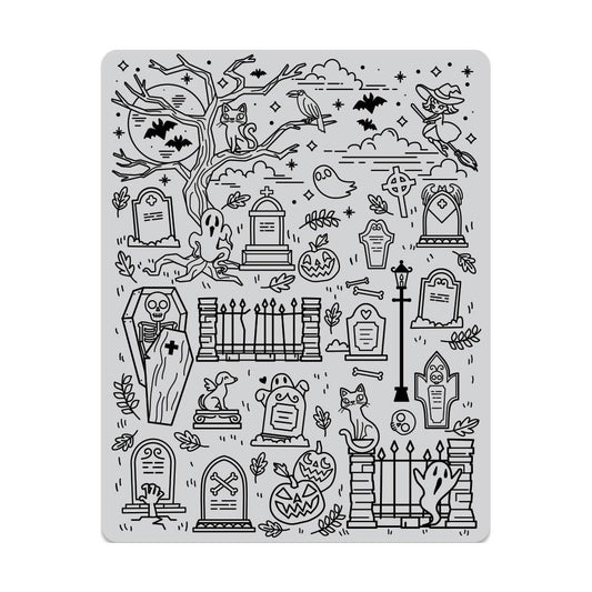 Halloween Scene Background Cling Stamp