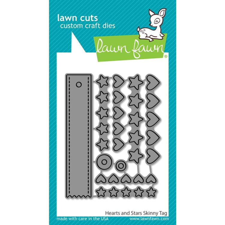 Hearts & Stars Skinny Tag Lawn Cuts