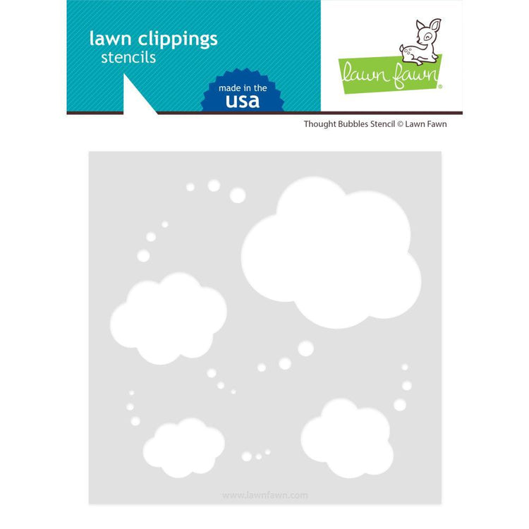 Lawn Fawn Thought Bubbles Lawn Clippings Stencils