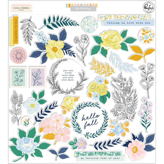 The Best Day Floral Cardstock Die Cuts