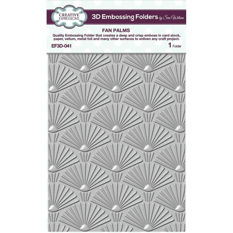 Creative Expressions Fan Palms 3D Embossing Folder