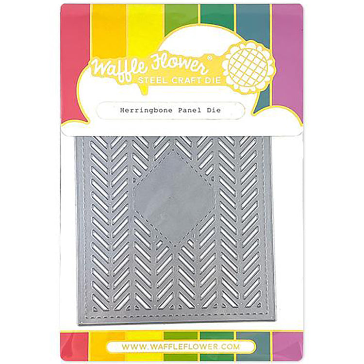 Waffle Flower Herringbone Panel Dies