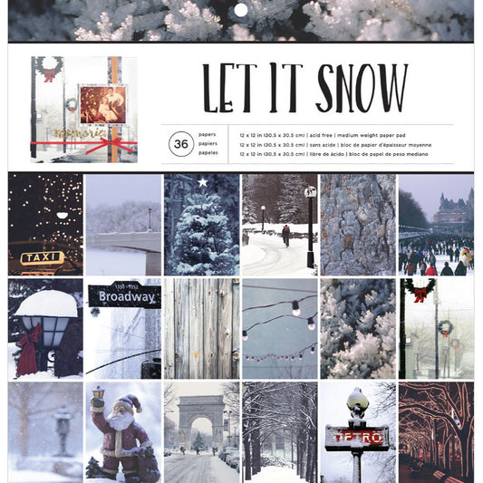 American Crafts Let It Snow 12x12 Paper Pad