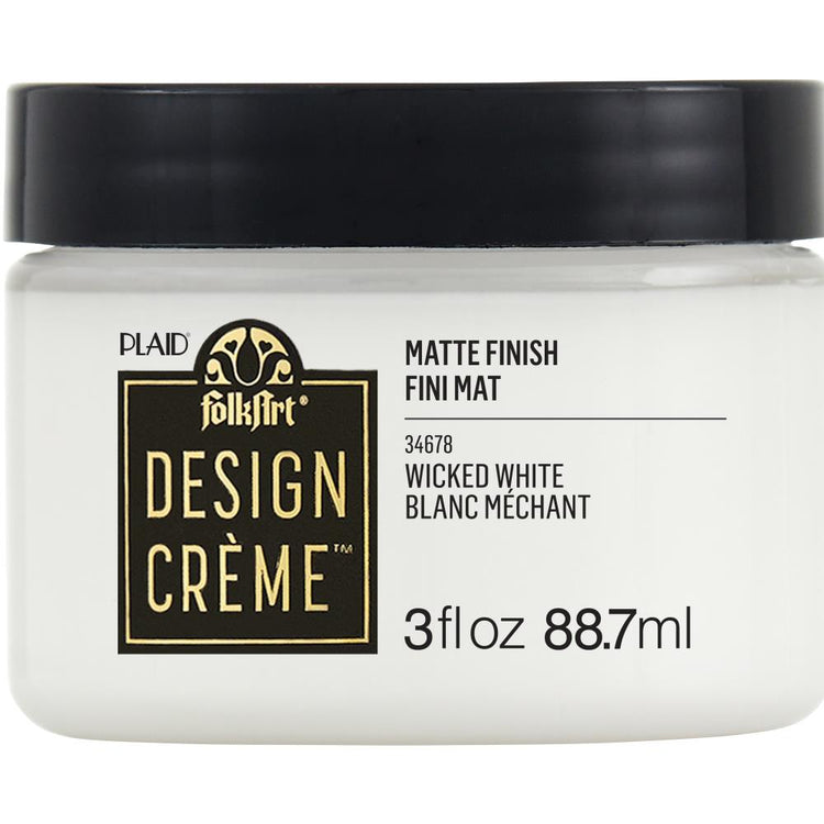 FolkArt Design Creme (3oz) - Wicked White