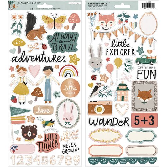 Crate Paper Magical Forest Cardstock Stickers