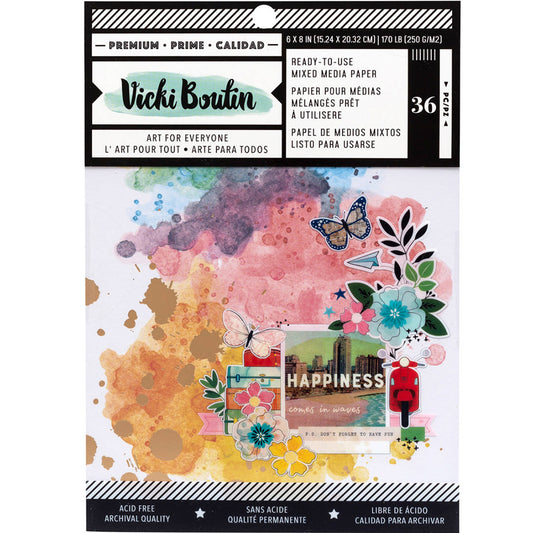 Vicki Boutin Let's Wander 6x8 Mixed Media Pad