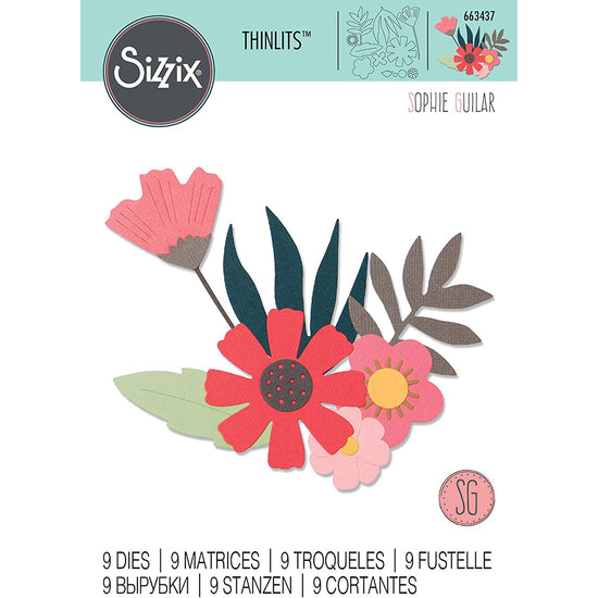 Sizzix Free Style Florals Thinlits Dies
