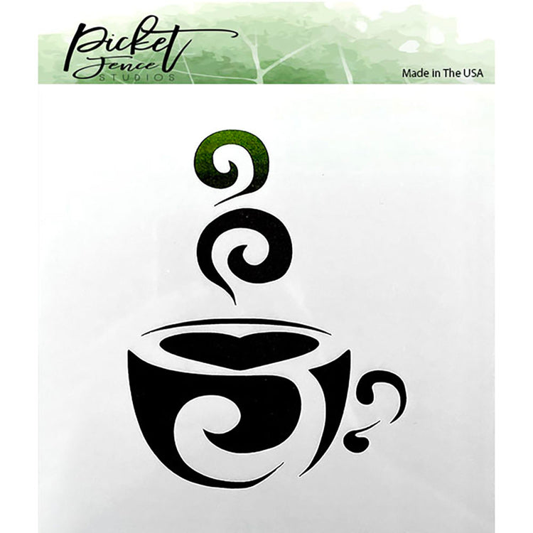 Coffee Cup 6x6 Stencil