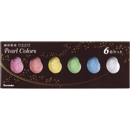 Gansai Tambi 6-Color Set - Pearl Colors