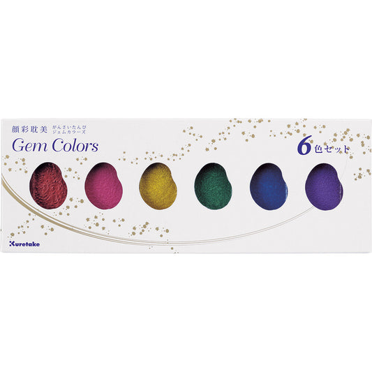Gansai Tambi 6-Color Set - Gem Colors