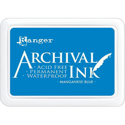 Ranger Archival Ink Pad: Manganese Blue