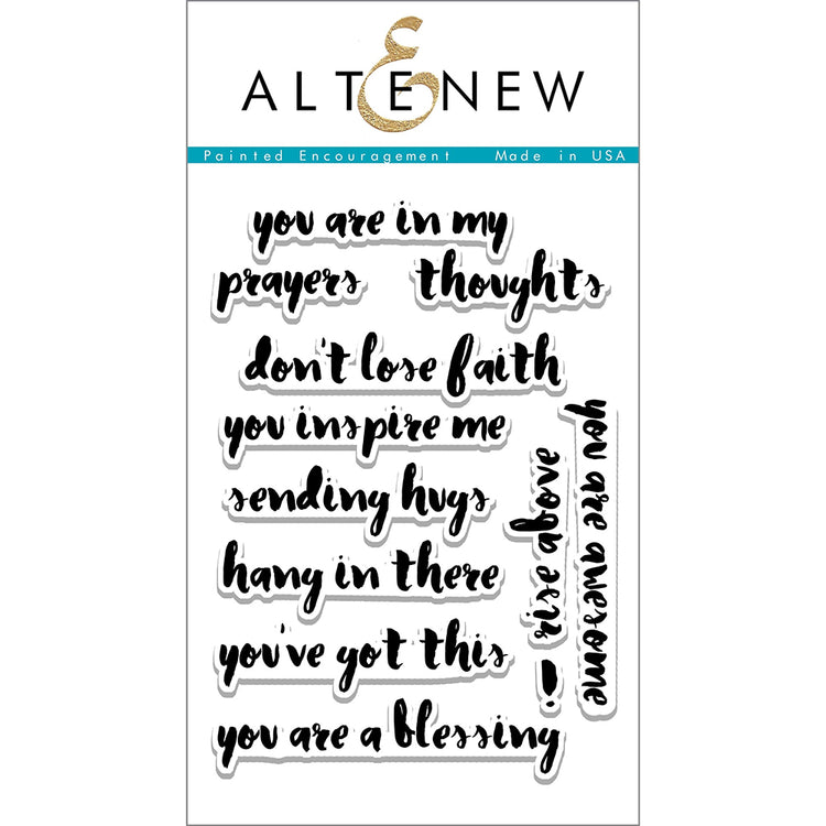 Altenew Painted Encouragement 4x6 Clear Stamp Set