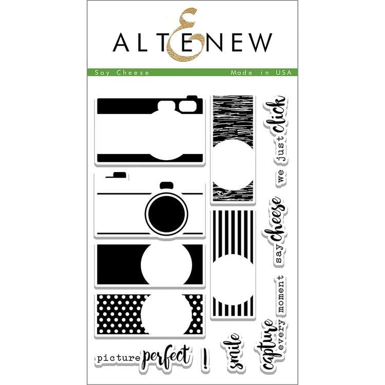 Altenew Say Cheese 4x6 Clear Stamp Set