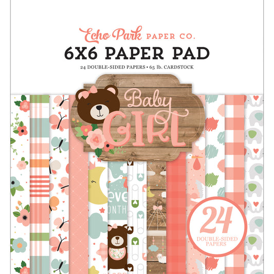 Baby Girl 6x6 Paper Pad