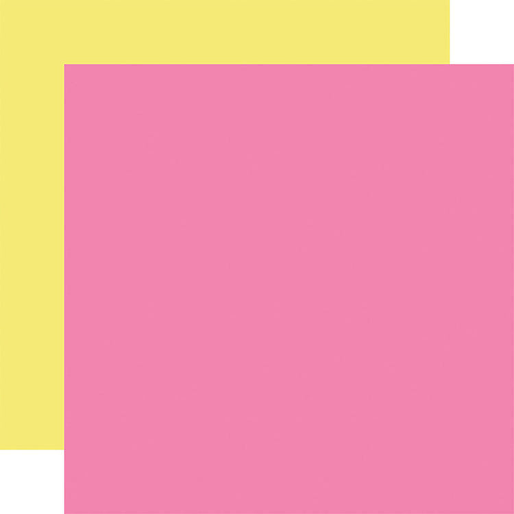Best Summer Ever 12x12 Paper - Pink & Yellow