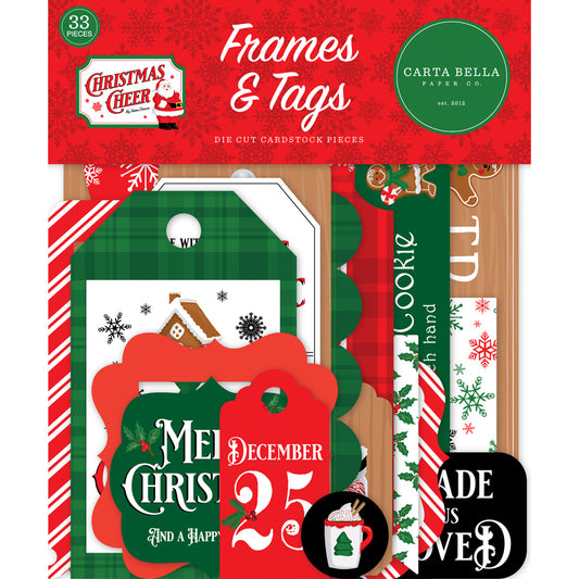 Christmas Cheer Ephemera - Frames & Tags