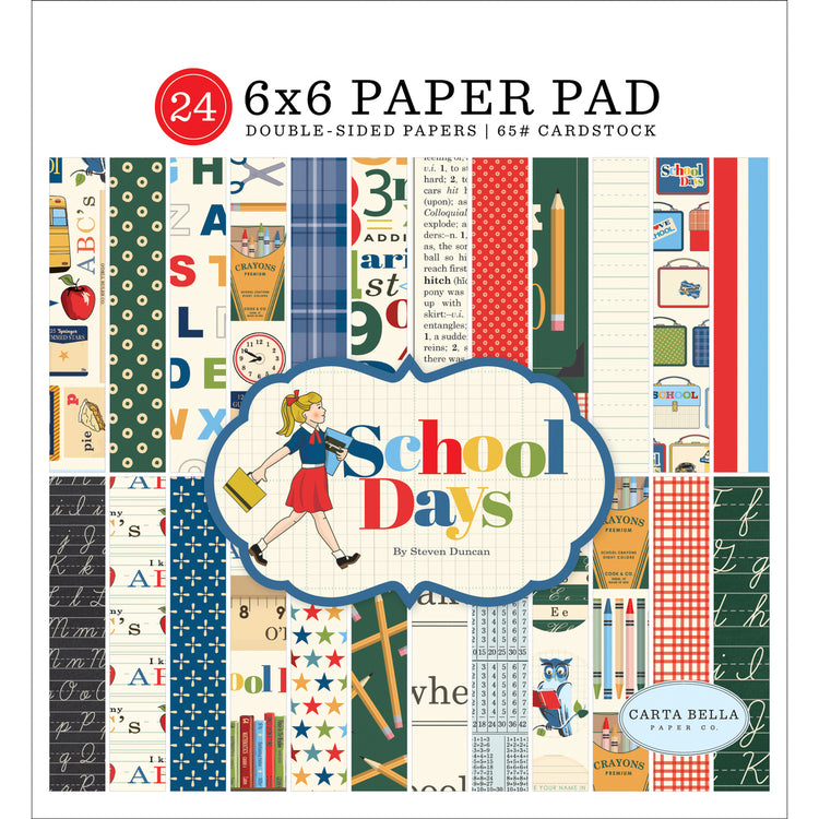 School Days 6x6 Paper Pad