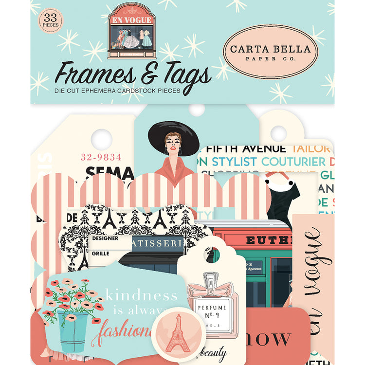 Carta Bella En Vogue Frames & Tags Ephemera