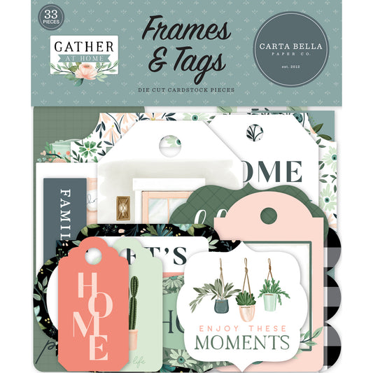 Gather At Home Ephemera - Frames & Tags