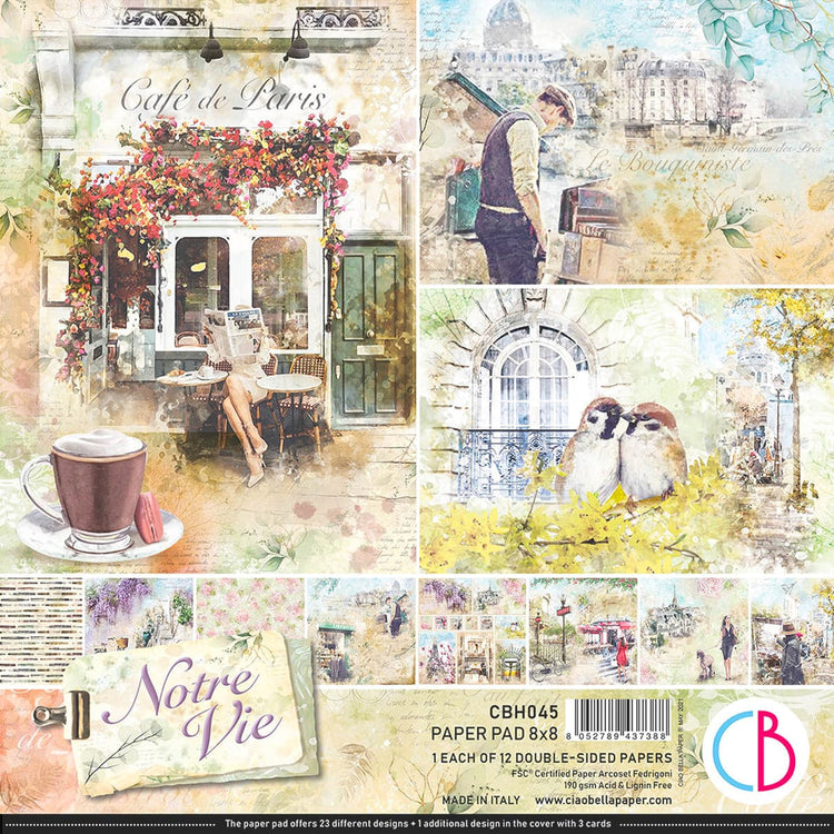 Ciao Bella 8x8 Paper Pack Notre Vie