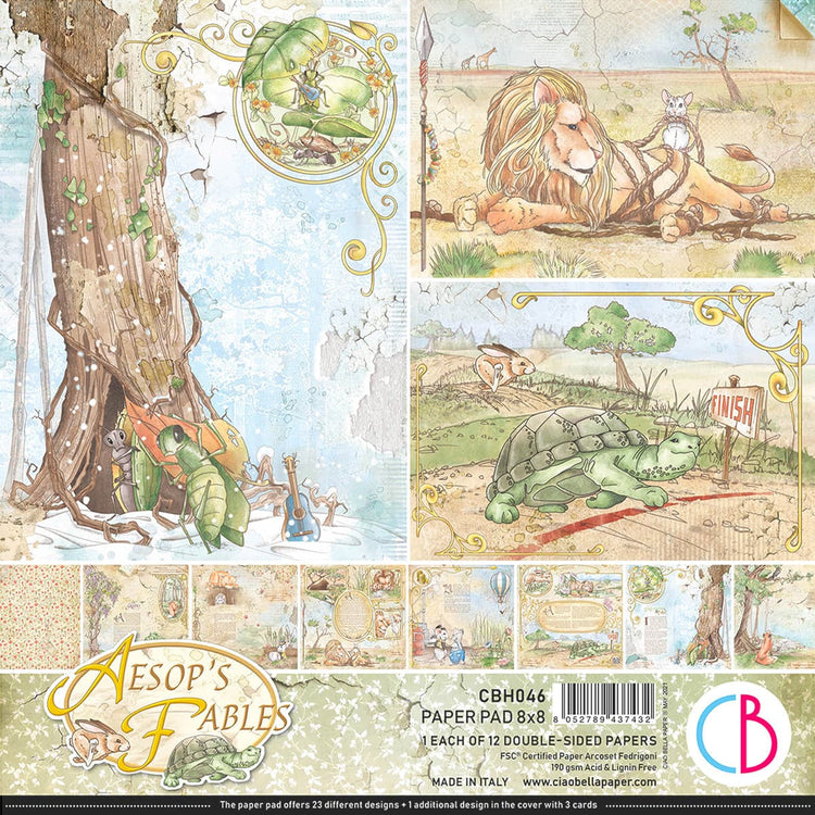 Ciao Bella 8x8 Paper Pack Aesop's Fables
