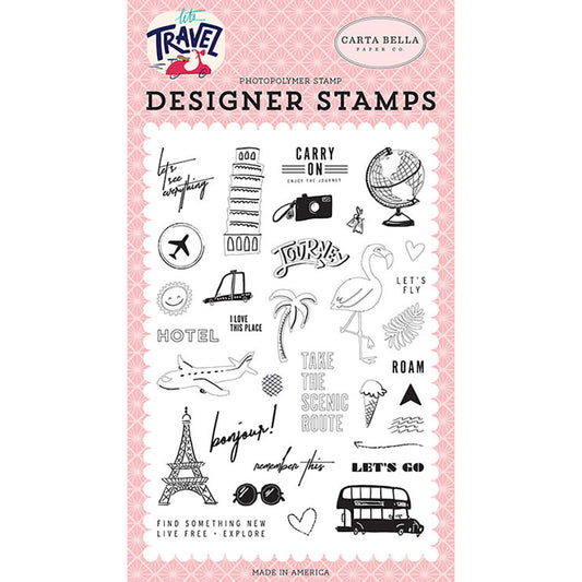 Let's Travel 4x6 Clear Stamps - Let's Go