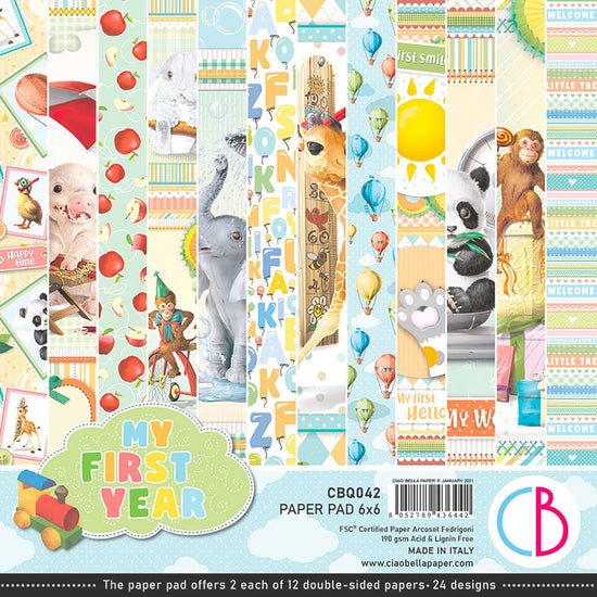 Ciao Bella 6x6 Paper Pack My First Year